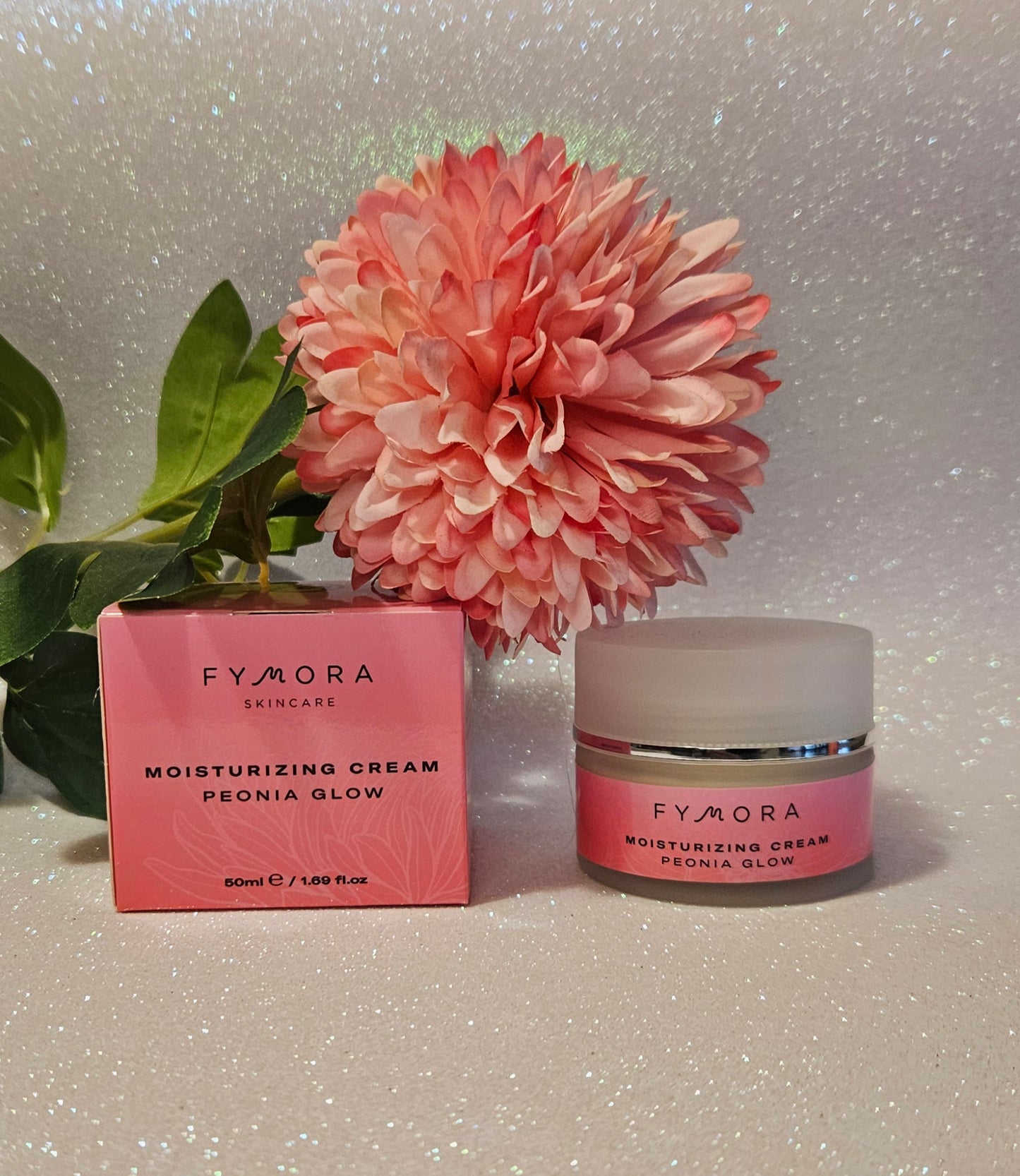 Fymora Skincare - Crema viso idratante Peonia Glow