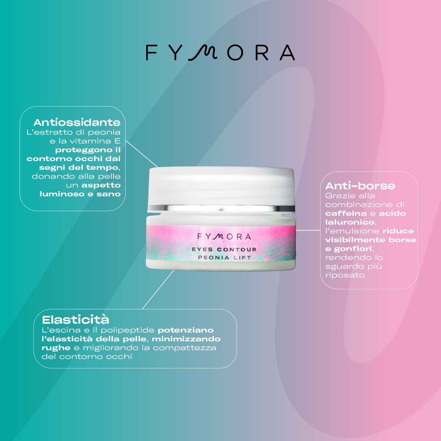 Fymora Skincare - Peonia Lift Contorno occhi idratante anti-age