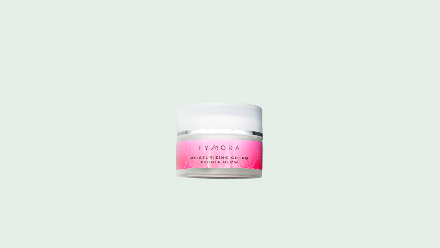 Fymora Skincare - Crema viso idratante Peonia Glow