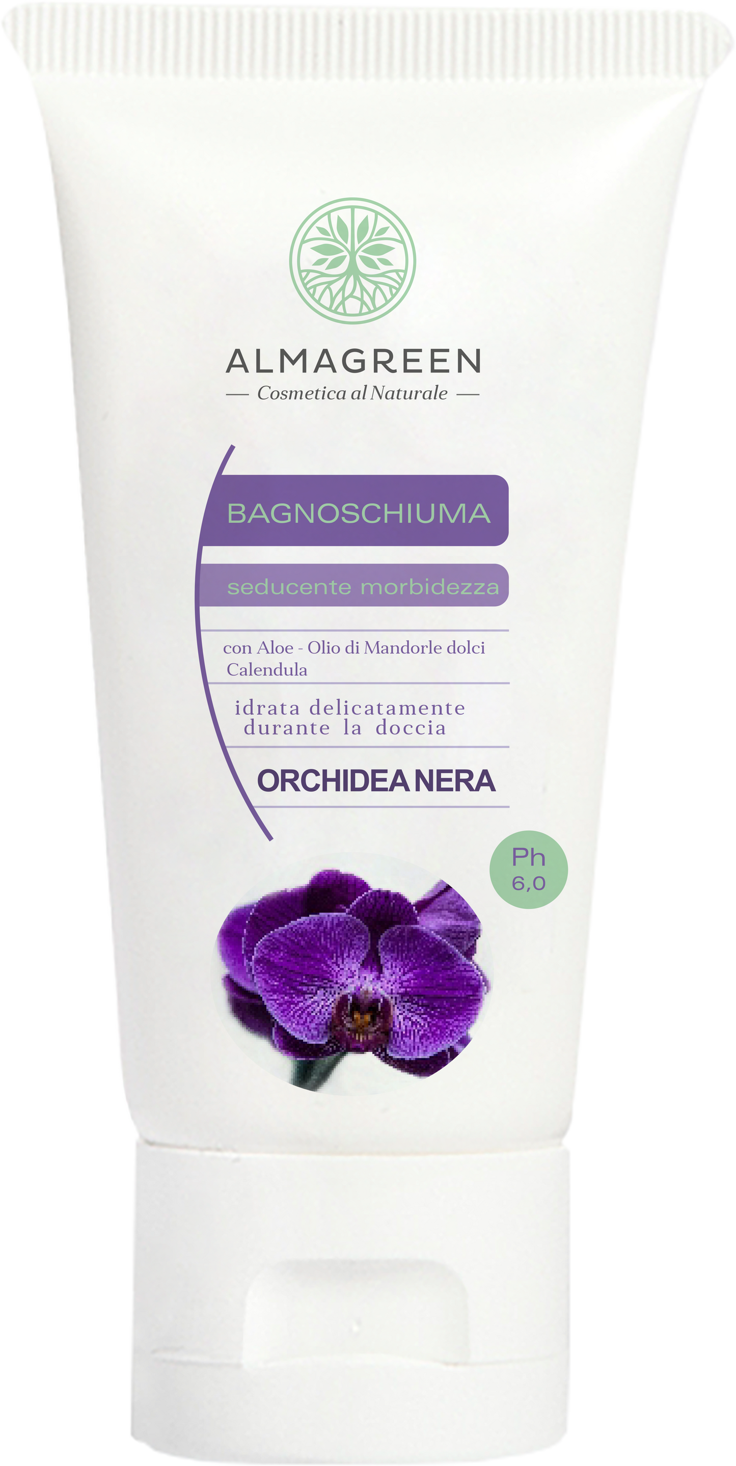 Almagreen - BAGNOSCHIUMA IDRATANTE ORCHIDEA NERA