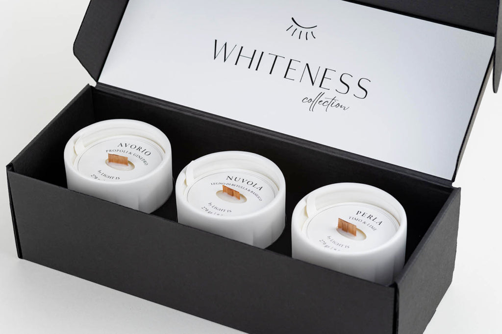 Light iS - Handmade Candle - COFANETTO WHITENESS