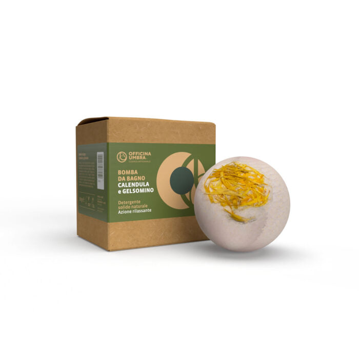Bioteko Cosmetica - Bomba da bagno calendula e gelsomino – azione rilassante 100gr
