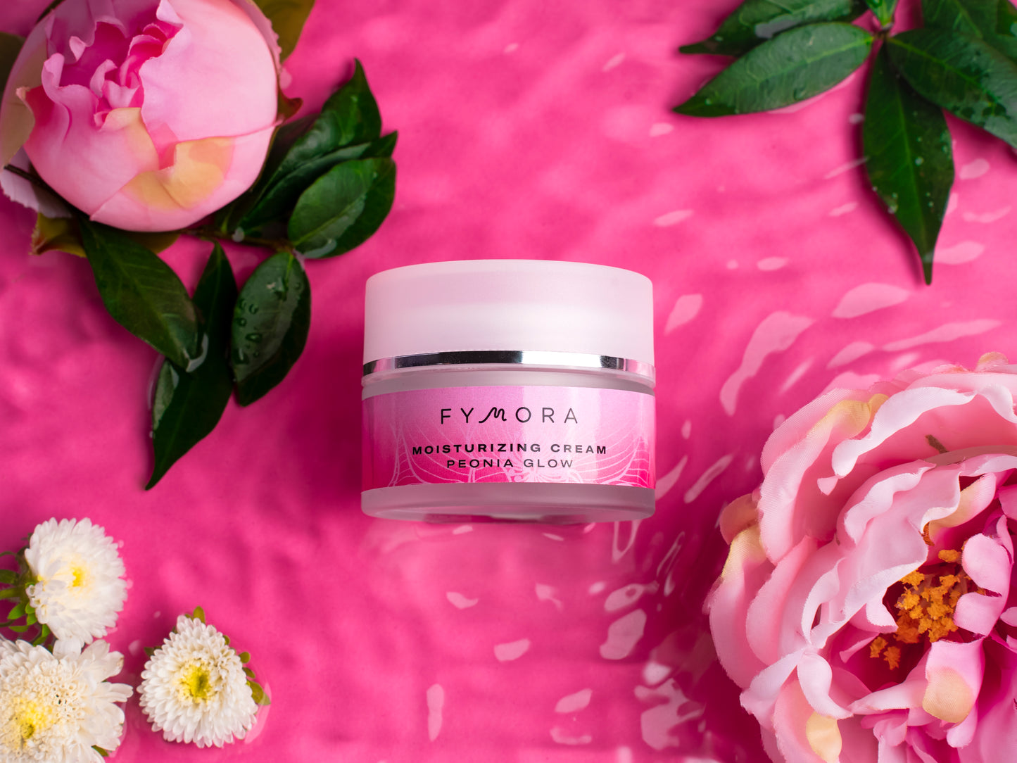 Fymora Skincare - Crema viso idratante Peonia Glow