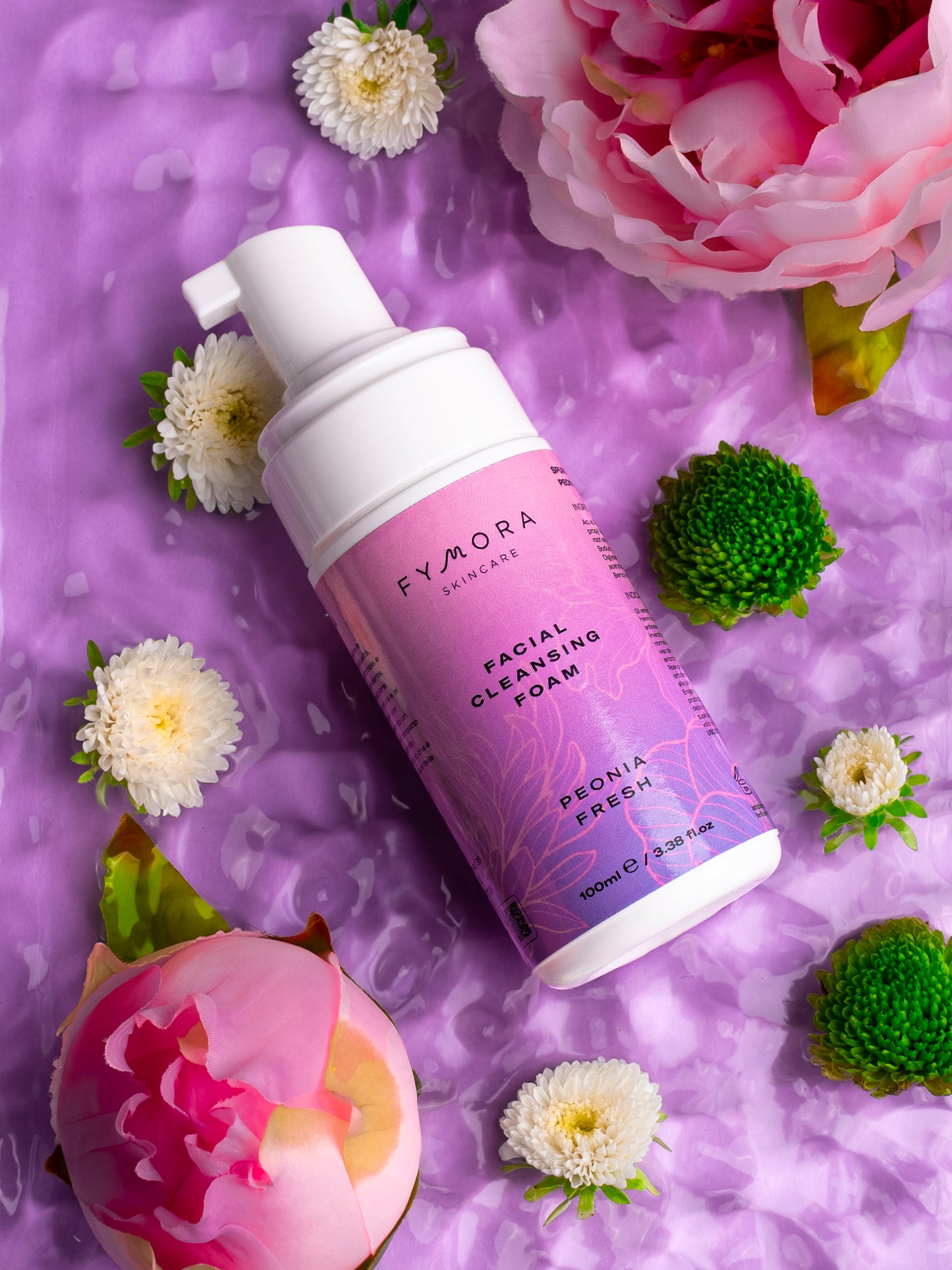 Fymora Skincare - Mousse Detergente Peonia Fresh