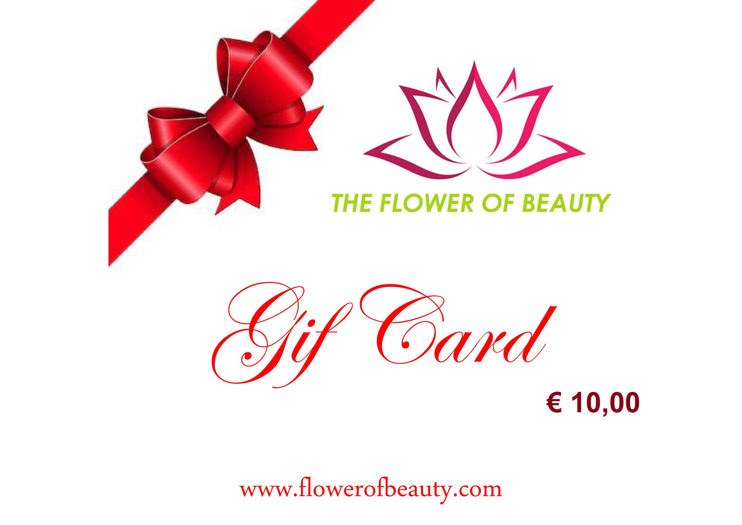 The Flower of Beauty Gift Card