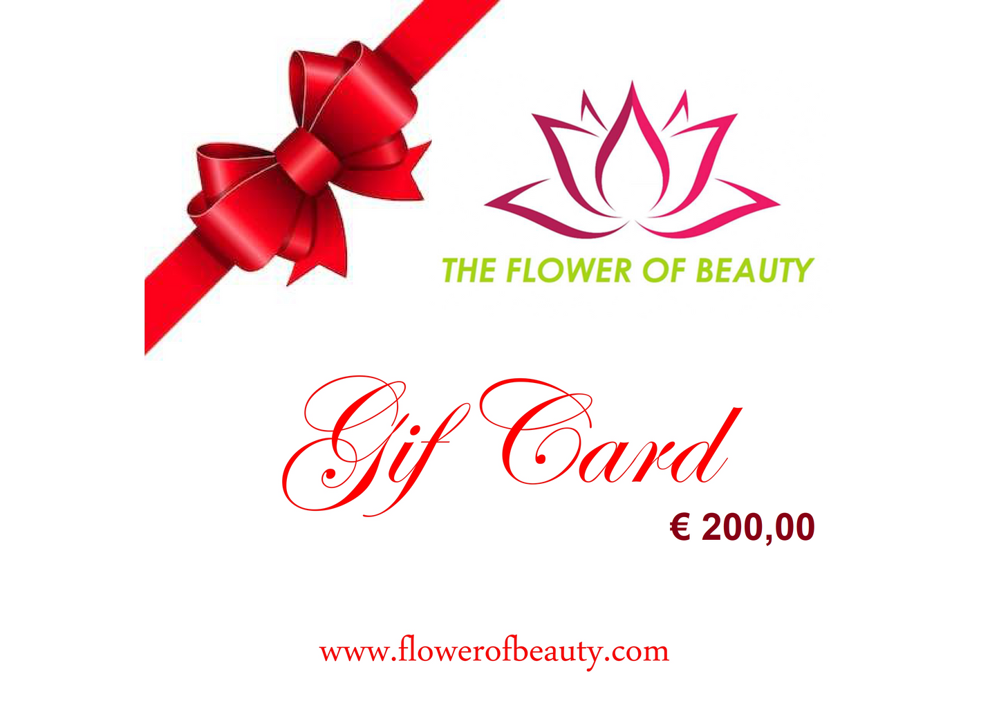 The Flower of Beauty Gift Card