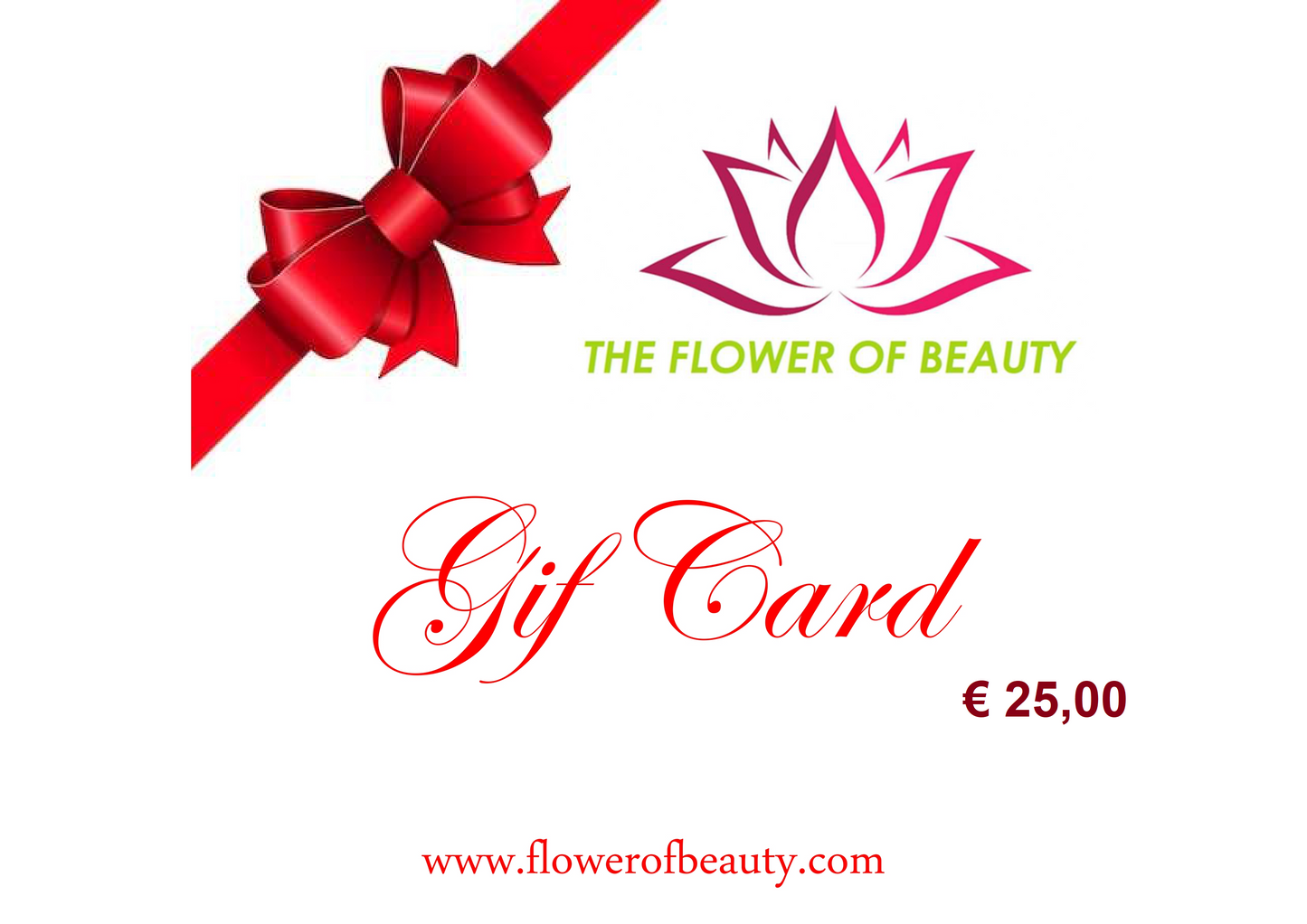 The Flower of Beauty Gift Card