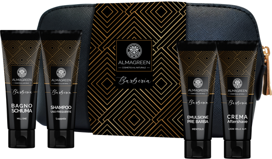 Almagreen - POCHETTE REGALO: KIT UOMO BARBA, CORPO, CAPELLI