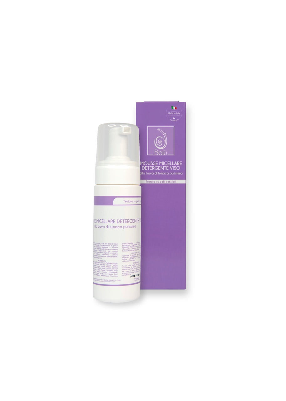 Balù Cosmetica - Pacchetto PURIFICANTE – Crema Viso Idratante Leggera + Siero Viso Anti-Age + Tonico Viso + Mouse Micellare