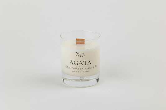 Light iS - Handmade Candle - AGATA – Rosa, Papaya e Agrumi