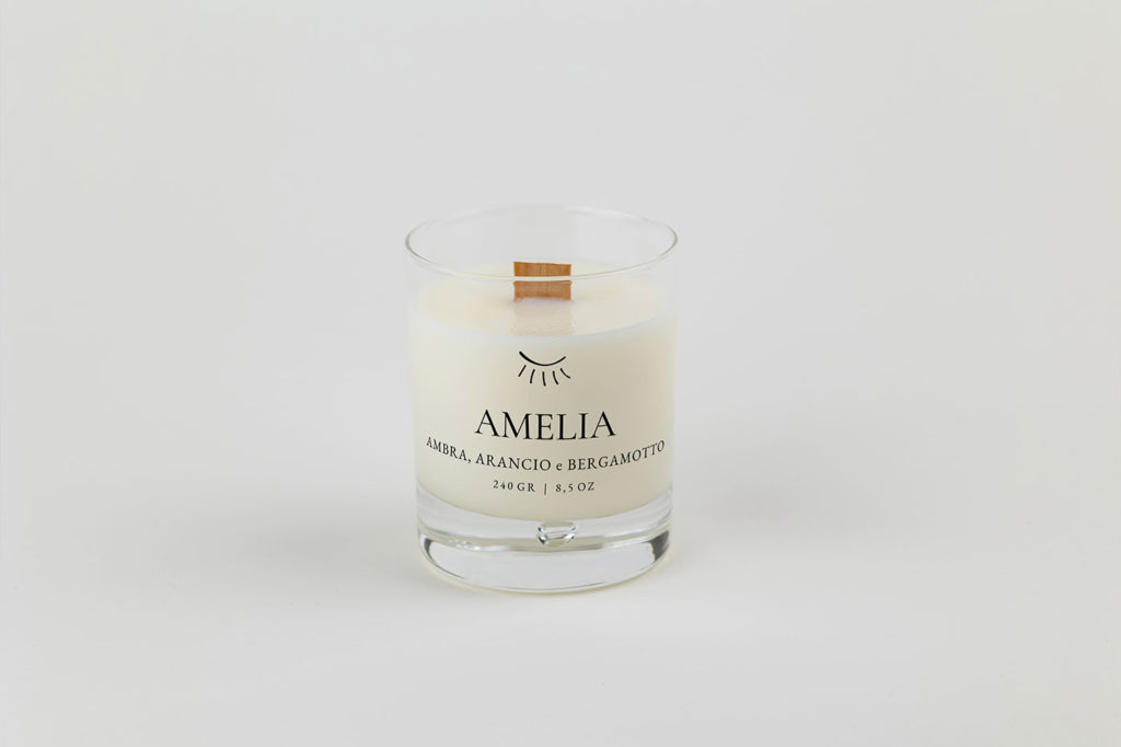 Light iS - Handmade Candle - AMELIA – Ambra, Arancio e Bergamotto