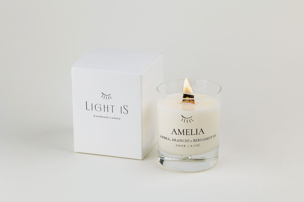 Light iS - Handmade Candle - AMELIA – Ambra, Arancio e Bergamotto