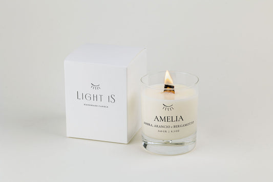 Light iS - Handmade Candle - AMELIA – Ambra, Arancio e Bergamotto