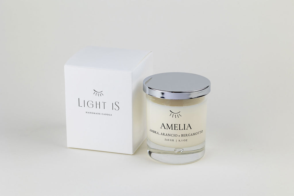 Light iS - Handmade Candle - AMELIA – Ambra, Arancio e Bergamotto