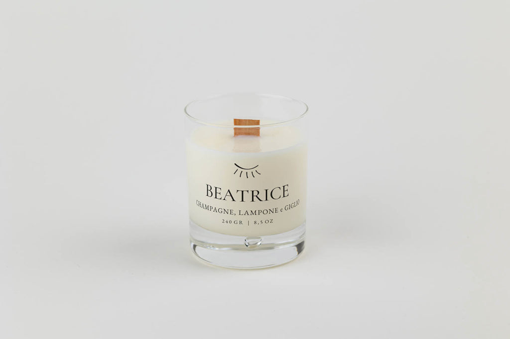 Light iS - Handmade Candle - BEATRICE – Champagne, Lampone e Giglio