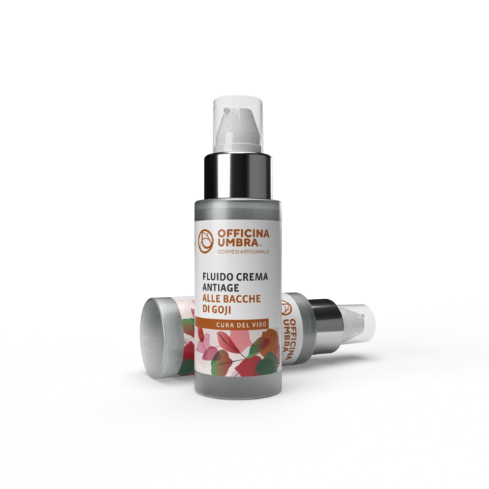 Bioteko Cosmetica - Crema viso antiage alle Bacche di Goji idratante e nutriente 30 ml con dispenser
