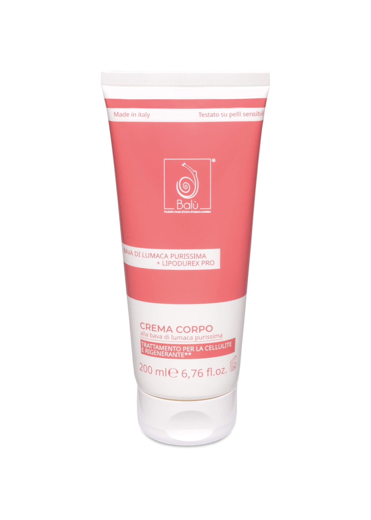 Balù Cosmetici - CREMA CORPO ALLA BAVA DI LUMACA PURISSIMA – TRATTAMENTO ANTI CELLULITE E RIGENERANTE