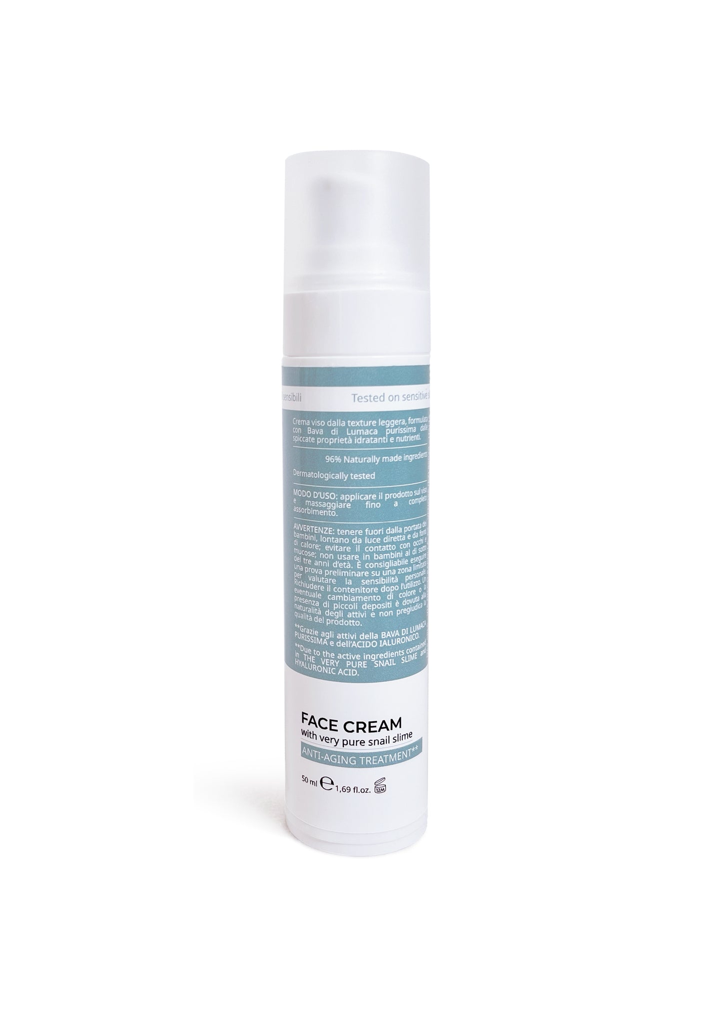 Balù Cosmetics - INTENSIVE LIFT+ FACE CREAM WITH PURE SNAIL SLIME AND HYALURONIC ACID