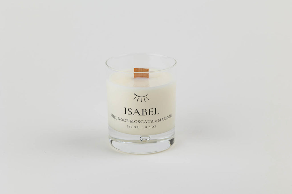 Light iS - Handmade Candle - ISABEL – Caffè, Noce Moscata e Mandorla