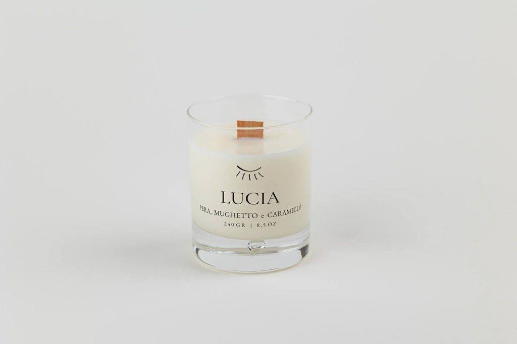 Light iS - Handmade Candle -LUCIA – Pera, Mughetto e Caramello