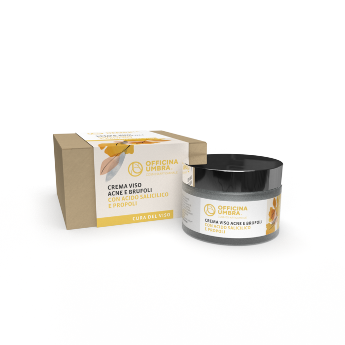 Bioteko Cosmetica - Crema viso Acne e Brufoli con Acido Salicilico e Propoli 50ml