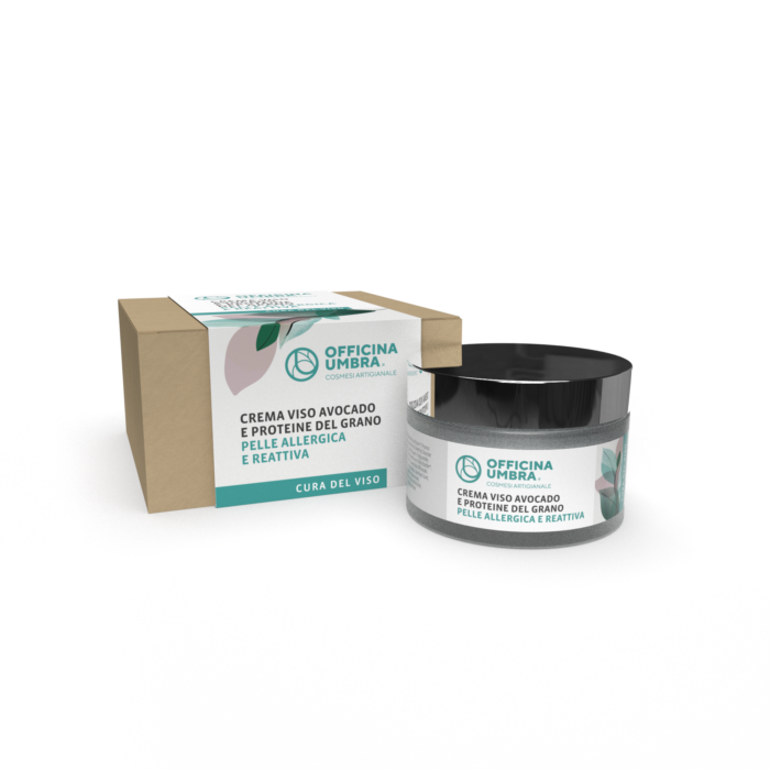 Bioteko Cosmetica - Crema viso Avocado e Proteine del Grano pelle Allergica e Reattiva 50ml