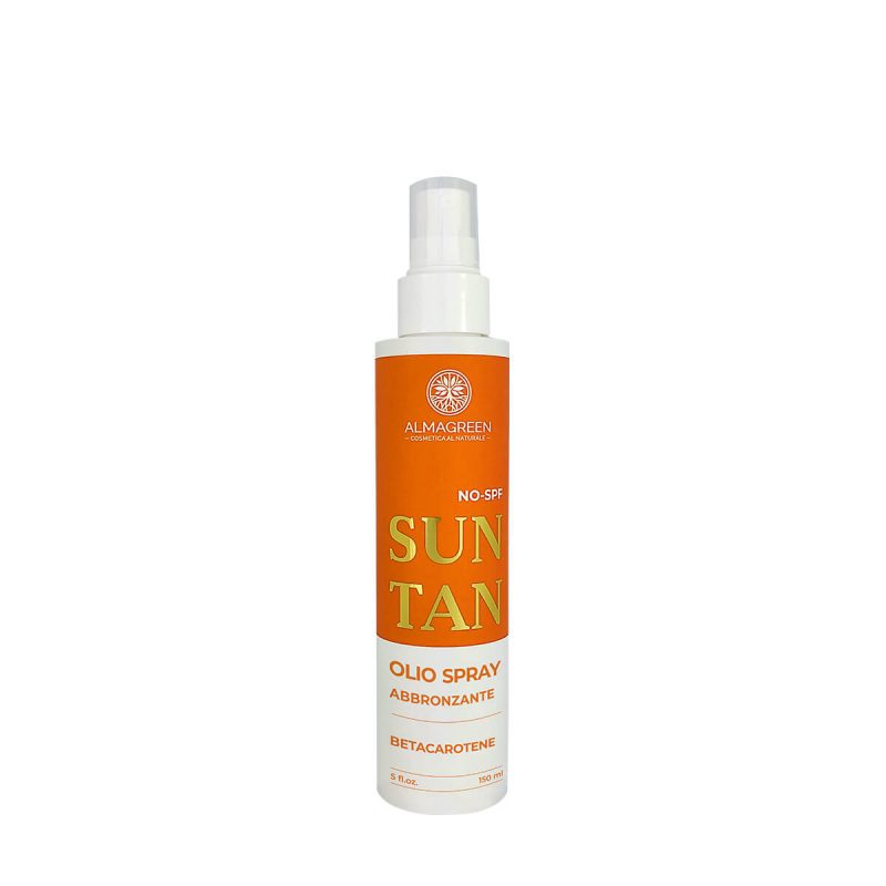Almagreen - OLIO SOLARE SECCO SPRAY “AL BETACAROTENE” PELLI GRASSE