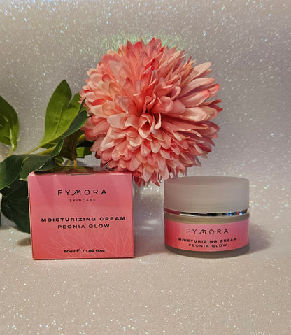 Fymora Skincare - Crema viso idratante Peonia Glow