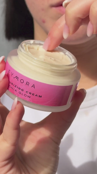 Fymora Skincare - Crema viso idratante Peonia Glow